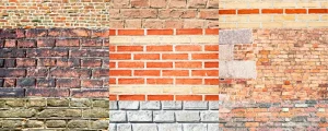 types of brick wall